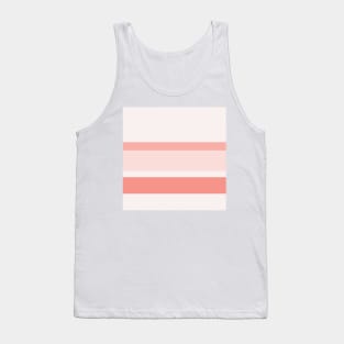 An admirable jumble of Isabelline, Light Pink, Melon and Vivid Tangerine stripes. Tank Top